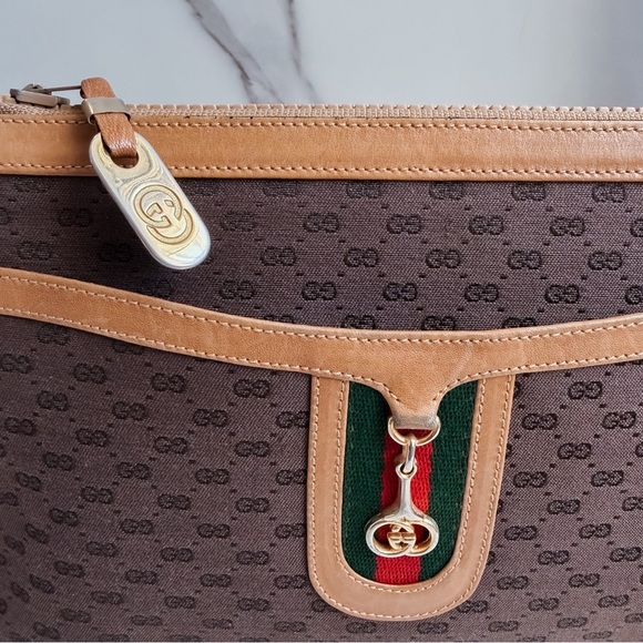 Vintage Gucci Micro GG Web Sherry crossbody bag - Picture 4 of 16